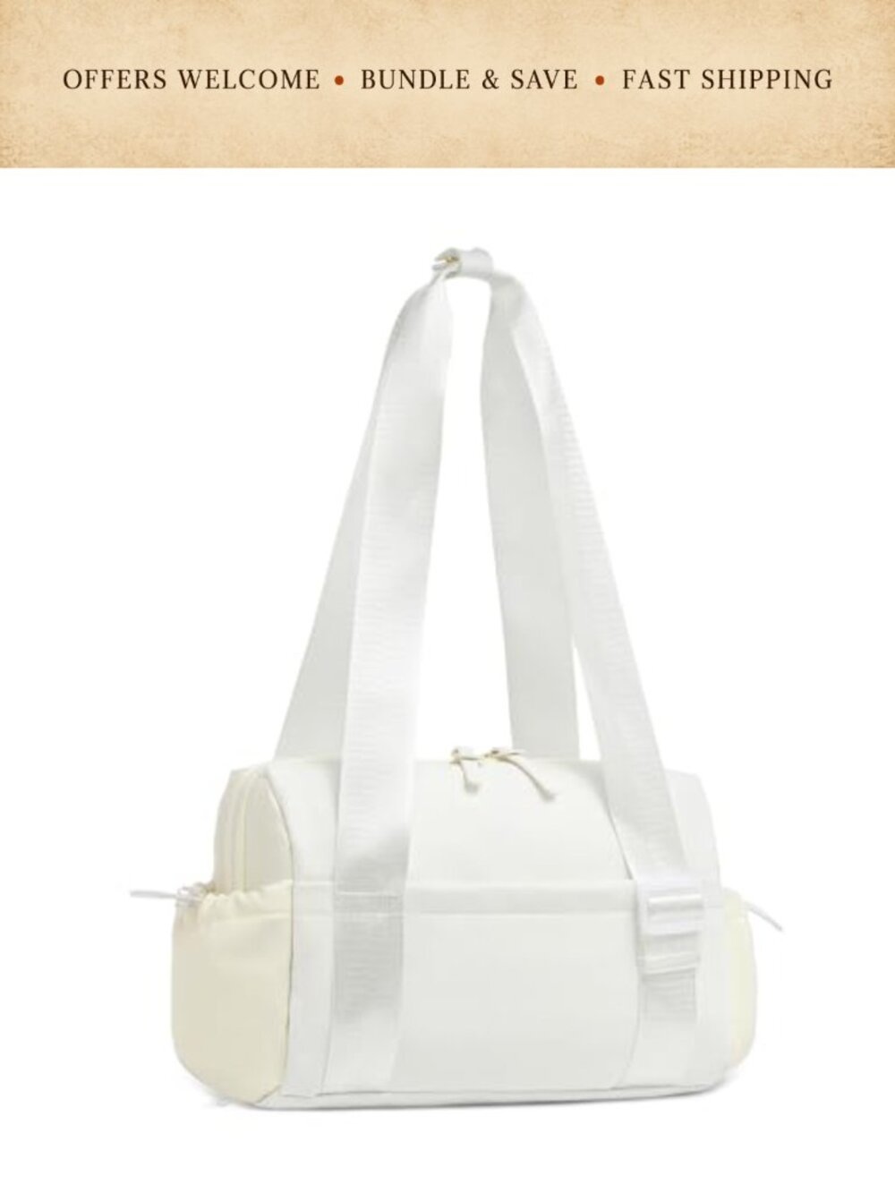 Mini Gym Bag Small Duffel Wet Dry Compartment Waterproof PU Women